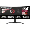 Image de Moniteur LED LG Electronics 34WR50QK-B CEE E (A - G) 86.4 cm 34 pouces 3440 x 1440 pixels 21:9 5 ms VA LED