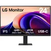 Image de LG 24U631A-B Ecran PC bureautique 24" - Dalle IPS résolution QHD (2560x1440), 5ms 100Hz, HDR 10, sRGB 99% (CIE1931), inclinable, HDMI 2.0, USB-C (15W)