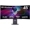 Image de LG UltraGear  45GX90SA-B Ecran PC Gaming Incurvé 45" - dalle OLED résolution WQHD (3440x1440), 0.03 ms GtG 240Hz, DisplayHDR  TrueBlack 400, DCI-P3 98.5% (CIE1976), AMD FreeSync Premium, NVIDIA G-Sync
