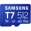 Image de Samsung T7 Carte microSDXC au détail 512 GB UHS-I U3, A2 Application Performance Class, Class 10, v30 Video Speed Class