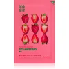 Image de Holika Holika Pure Essence Strawberry masque tissu éclat pour une peau unifiée 23 ml