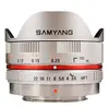 Image de Samyang SAM75M43A Objectif 7,5 mm F3,5 Micro 4/3 Fisheye Argent