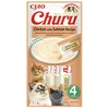 Image de INABA Churu - Friandises pour Chats en Purée au Poulet & Saumon - Délicieux Snacks pour Félins - Texture Lisse et Onctueuse - Nourriture pour Chats - 4 Tubes x 14g