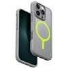 Image de UNIQ Hybrid Combat Active Coque de téléphone compatible avec iPhone 16 Pro, chargement MAGCLICK (gris pierre)