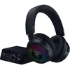 Image de Razer Kraken V4 Pro - Casque de Jeu sans Fil avec hub de contrôle - Sensa HD haptics (hub de contrôle OLED, Triforce 40mm Drivers, HyperSpeed & Bluetooth, THX Spatial Audio, RGB) Noir