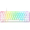 Image de Razer Huntsman V3 Pro Mini (Switches Analog) - Clavier Gamer Optique 60% Snap Tap & Déclenchement Rapide (Switches Analogiques réglables de 0,1 à 4,0mm) Clavier-US QWERTY | Blanc