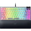 Image de Razer BlackWidow V4 75% Phantom White - Clavier Gaming mécanique Hot-Swap - Commutateurs tactiles Orange - Rouleau multimédia & 2 Touches multimédia dédiées - Clavier US | Édition Phantom White