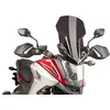 Image de Puig 8910F Bulle Touring haut et aérodynamique en acrylique CN de 4 mm avec profil arrondi, zone supérieure plate et déflecteurs améliorant la protection, Fumé Foncé