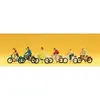 Image de ModÃ©lisme HO : 6 figurines cyclistes