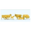 Image de ModÃ©lisme HO : Figurines : Set de 6 vaches beiges