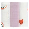 Image de LÄSSIG Lot de 3 Langes Happy Rascals - Coeur Lavande