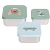 Image de LÄSSIG Lot de 3 Petites Boîtes à Goûter Tiny Team - Chien