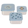 Image de LÄSSIG Lot de 3 Petites Boîtes à Goûter Pattern Part - Bleu