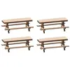 Image de Modélisme HO : 4 Bancs à pique‐nique ‐ Époque IV : 1978/1985