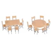 Image de ModÃ©lisme HO : Accessoires de dÃ©cor : 2 Tables et 12 chaises