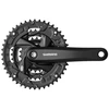 Image de Pédalier VTT Shimano Altus FC-M371 triple 9 vitesses 175mm 44-32-22 9v axe carré noir Triple