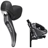 Image de Poignée gauche double plateau Shimano GRX ST-RX810 avec étrier de frein flat mount 1000mm 11v double plateau Flatmount Mécanique