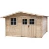 Image de Abri de jardin en bois 14m² "Oz" - 388 x 298 x 225 cm - 28 mm