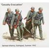 Image de Figurines 2ème Guerre Mondiale : Infanterie allemande : Evacuation d'un blessé : Stalingrad Automne