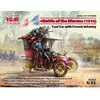 Image de Maquette et figurines militaires : Taxi de la Marne avec Infanterie FranÃ§aise, Bataille de la Marne
