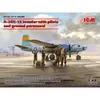 Image de Maquette avion et figurines : A-26C-15 Invader avec pilotes et personnel au sol