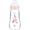 Image de MAM Biberon verre, Bébé 2+ mois, Tétine débit 2 moyen, 260 ml, Berry
