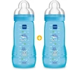 Image de Lot de 2 biberon 2ème âge 330ml Bleu