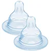 Image de MAM Lot de 2 Tétines plates et ultra-douces biberon, 0 mois, Silicone