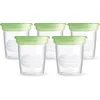 Image de MAM | Pots de conservation   Lot de 10 pots de conservation (5 x 120 ml)   Récipients pour lait maternel et aliments bébé avec couvercle hermétique