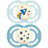 Image de Lot de 2 Sucettes Perfect Nuit 18M+ Tendance Aléatoire