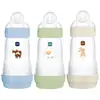 Image de Lot de 3 Biberons Easy Start anti-colique Débit 2 Océan / Sable