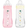 Image de MAM Biberon Easy Active, 6+ mois, 330 ml, Berry+Pearl, Lot de 2