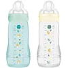 Image de MAM Biberon Easy Active, 6+ mois, 330 ml, Ice+Pearl, Lot de 2