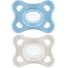 Image de Lot de 2 Sucettes Comfort silicone Boîte de stérilisation Blanc