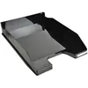 Image de Exacompta - Réf. 113214D - 1 Corbeille à courrier Combo MIDI - Dimensions 34 x 25 x 6,5 cm - pour Documents au Format A4 + - de Couleur Noir Glossy (Lot de 5)