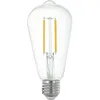 Image de Eglo connect.z Ampoule LED E27 connectée, ST64, ZigBee, contrôlable par appli et commande vocale, dimmable, blanc neutre, 806 lumens, 6 watts, transparent, design vintage
