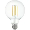 Image de Eglo connect.z Ampoule LED E27 connectée, G95, ZigBee, contrôlable par appli et commande vocale, dimmable, blanc neutre, 806 lumens, 6 watts, transparent, design vintage