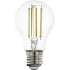 Image de Eglo connect.z Ampoule LED E27 connectée, A60, ZigBee, contrôlable par appli et commande vocale, dimmable, blanc chaud   froid, 700 lumens, 6 watts, transparent, design vintage