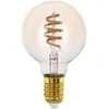 Image de Eglo connect.z Ampoule LED E27 connectée, G80, ZigBee, contrôlable par appli et commande vocale, dimmable, blanc chaud - froid, 360 lumens, 5 watts, ambré, design vintage