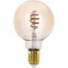 Image de Eglo connect.z Ampoule LED E27 connectée, G95, ZigBee, contrôlable par appli et commande vocale, dimmable, blanc chaud - froid, 360 lumens, 5 watts, ambré, design vintage