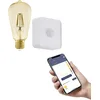 Image de Eglo connect.z Lot d une ampoule LED E27 connectée avec détecteur de présence, ST64, ZigBee, contrôlable par appli, dimmable, design vintage, ambré, 500 lumens, 5,5 watts, blanc chaud