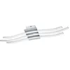 Image de EGLO Luminaire plafonnier Roncade à 3 panneaux LED, lustre en aluminium et acier, lampe de salon chromé