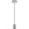 Image de Eglo Suspension Yorth, lampe suspendue vintage 1 flamme, style industriel, suspension en acier gris, câble noir et blanc, lampe pour table à manger, lampe de salon suspendue avec douille E27