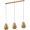Image de Eglo Suspension Chiavica 1, lampe suspendue industrielle vintage 3 flammes