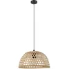 Image de Eglo Suspension Claverdon, 1 flamme, vintage, naturel, boho, hygge, acier
