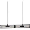 Image de Eglo Suspension luminaire Redcliffe au style industriel, lustre chambre à 4 flammes, plafonnier salon ou salle à manger en métal noir, douille E27