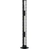 Image de Eglo Lampadaire sur pied Redcliffe à 4 flammes, luminaire au style industriel, lampe de salon en métal noir avec interrupteur à pied, douille E27