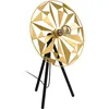 Image de Eglo Lampe de chevet Castanuelo, lampe de table trépied à poser, luminaire tripode décoratif au style rétro, lampe pour salon et chambre en métal doré et noir, douille E27