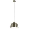 Image de Eglo Suspension luminaire Southery, lustre pour salon et salle à manger, plafonnier élégant à suspendre en métal bruni et blanc, douille E27
