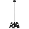 Image de Eglo Suspension luminaire Pontefract, lustre rond pour salon et salle à manger, lampe de plafond suspendue en métal noir, douille E27, Ø 42 cm